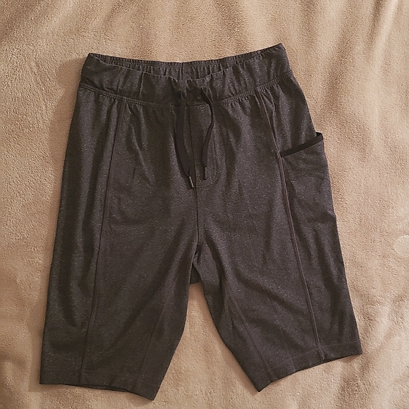 Lululemon small gray men's yoga shorts - Picture 2 of 4